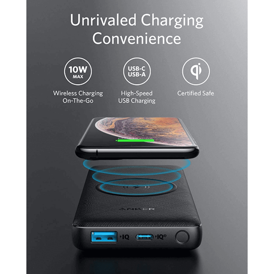 Picture of Anker PowerCore III Sense 10K Wireless Portable Charger (Black)