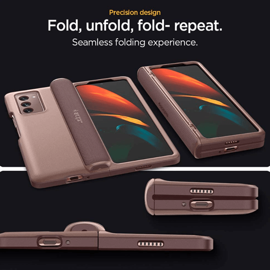iFindStore. Spigen Slim Armor Pro Case for Samsung Galaxy Z Fold 2 (Bronze)