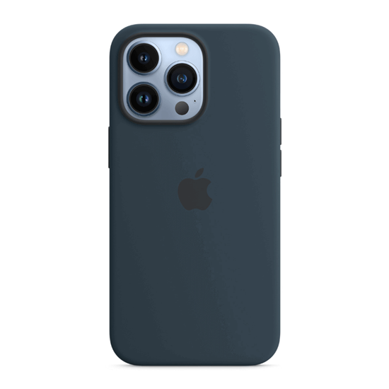 Picture of Apple Silicone Case with MagSafe for iPhone 13 Pro Max (Abyss Blue)