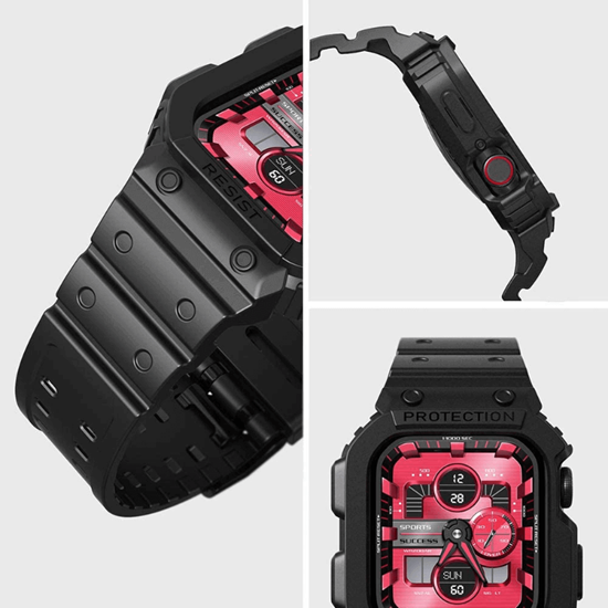 Picture of amBand Rugged Armor Case for Apple Watch (45mm/44mm/42mm) Black