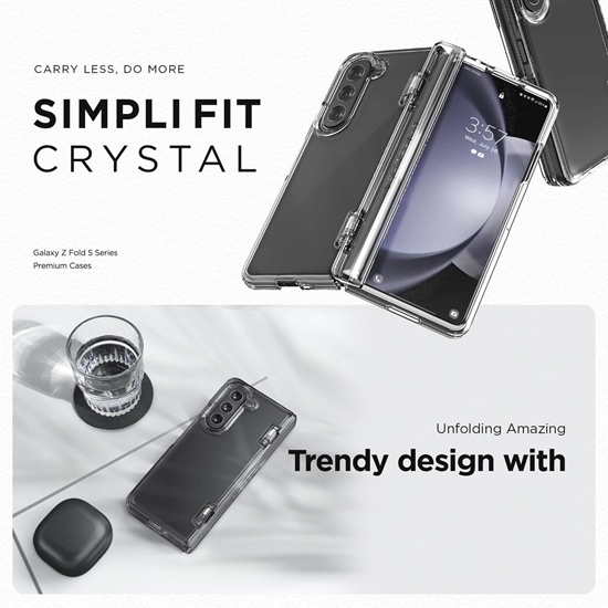 Picture of VRS DESIGN Simpli Fit Case for Galaxy Z Fold 5 (Clear)