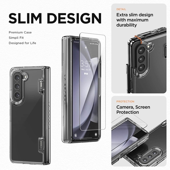 Picture of VRS DESIGN Simpli Fit Case for Galaxy Z Fold 5 (Clear)