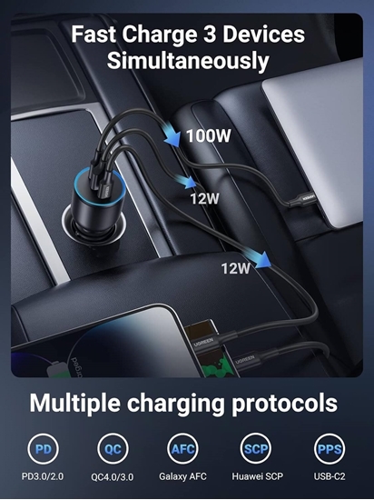 Picture of UGREEN 130W USB C Car Charger