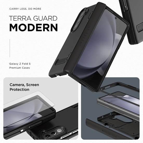 Picture of VRS DESIGN Terra Guard Modern Case for Galaxy Z Fold 5 (Black)